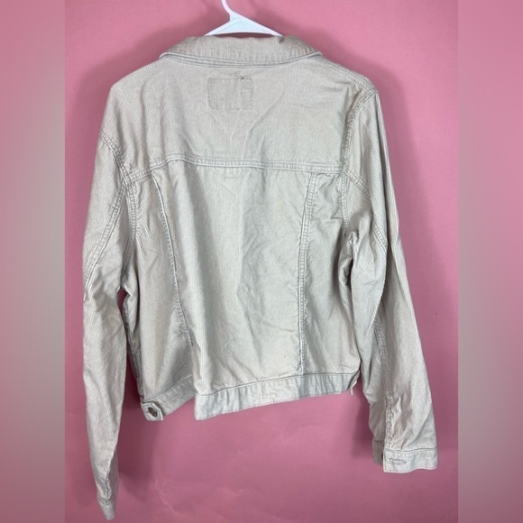 Forever 21+ plus size light tan corduroy jacket 2X - Picture 6 of 10